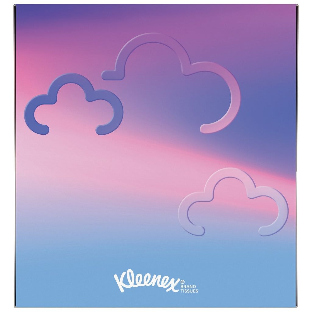 KLEENEX Collection Mouchoirs en Papier 3 Épaisseurs Boîte Cubique Décorative, 1 Boîte, 48 Mouchoirs