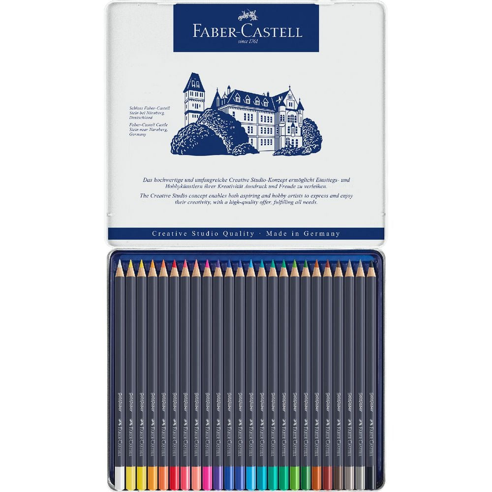 Faber-Castelle Boîte de 24 crayons de couleur Goldfaber