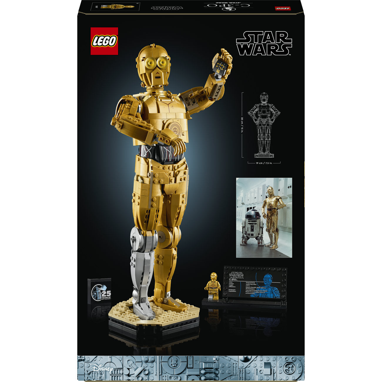 LEGO Star Wars 75398 C-3PO Figurine de droïde à construire