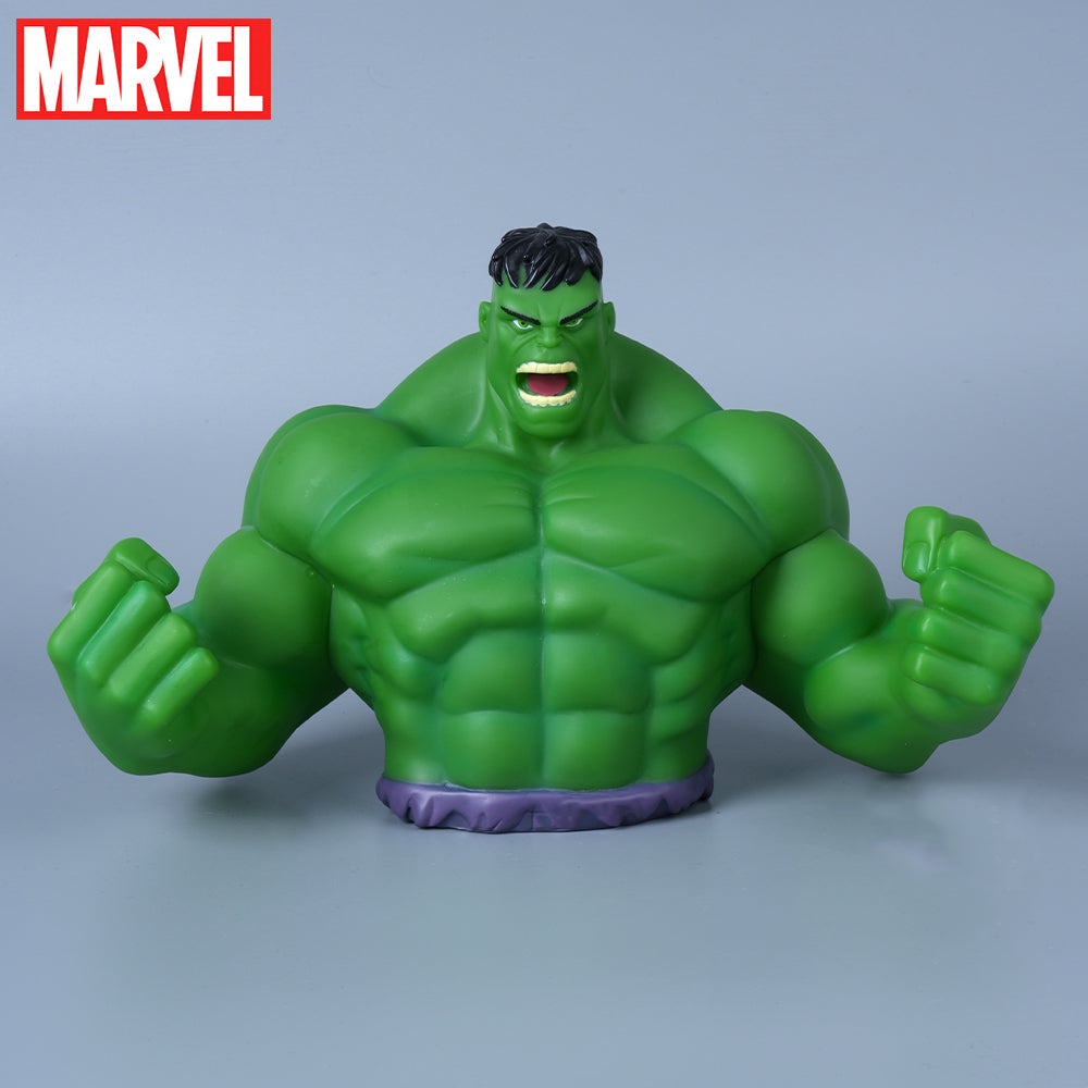 Tirelire Marvel Hulk Verte Officielle 3D en PVC – Figurine Collectible Étanche et Antichoc pour Pièces, Décoration de Bureau ou Cadeau Économies