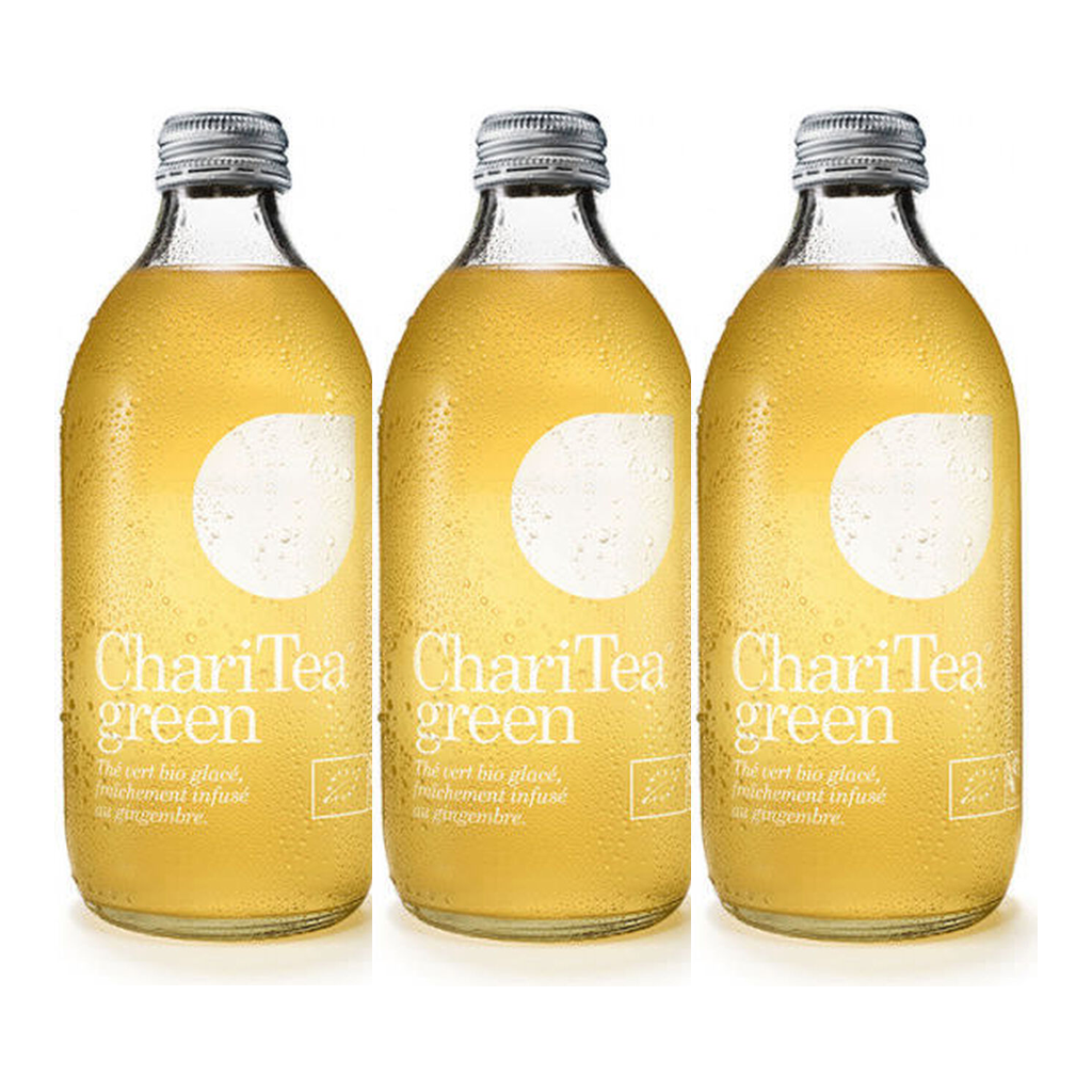 Charitea Organic Green Tea 33cl (Lot de 3)