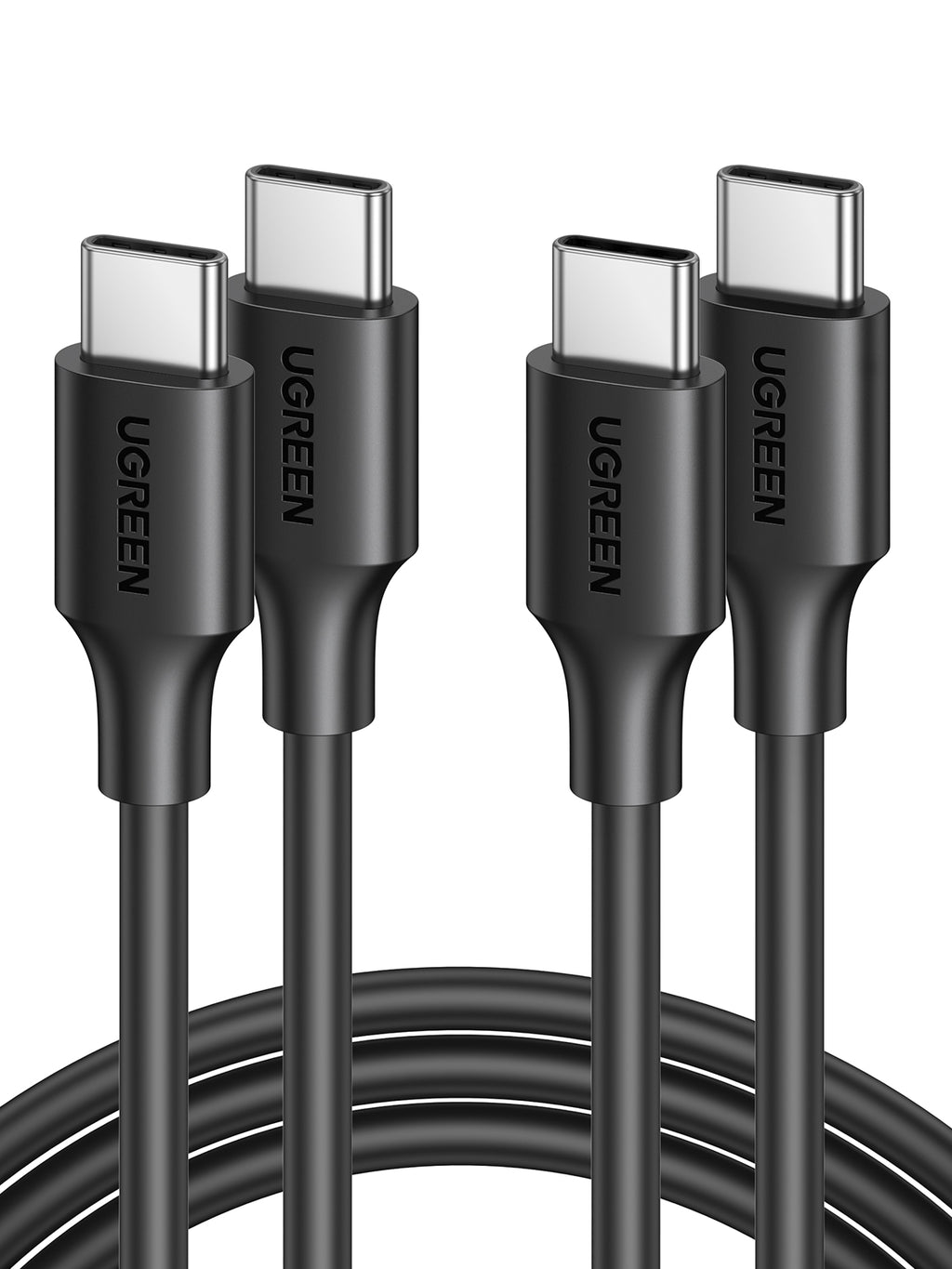 UGREEN Câble USB 2.0 Type-C M-M rond nickel noir, 1,5 m