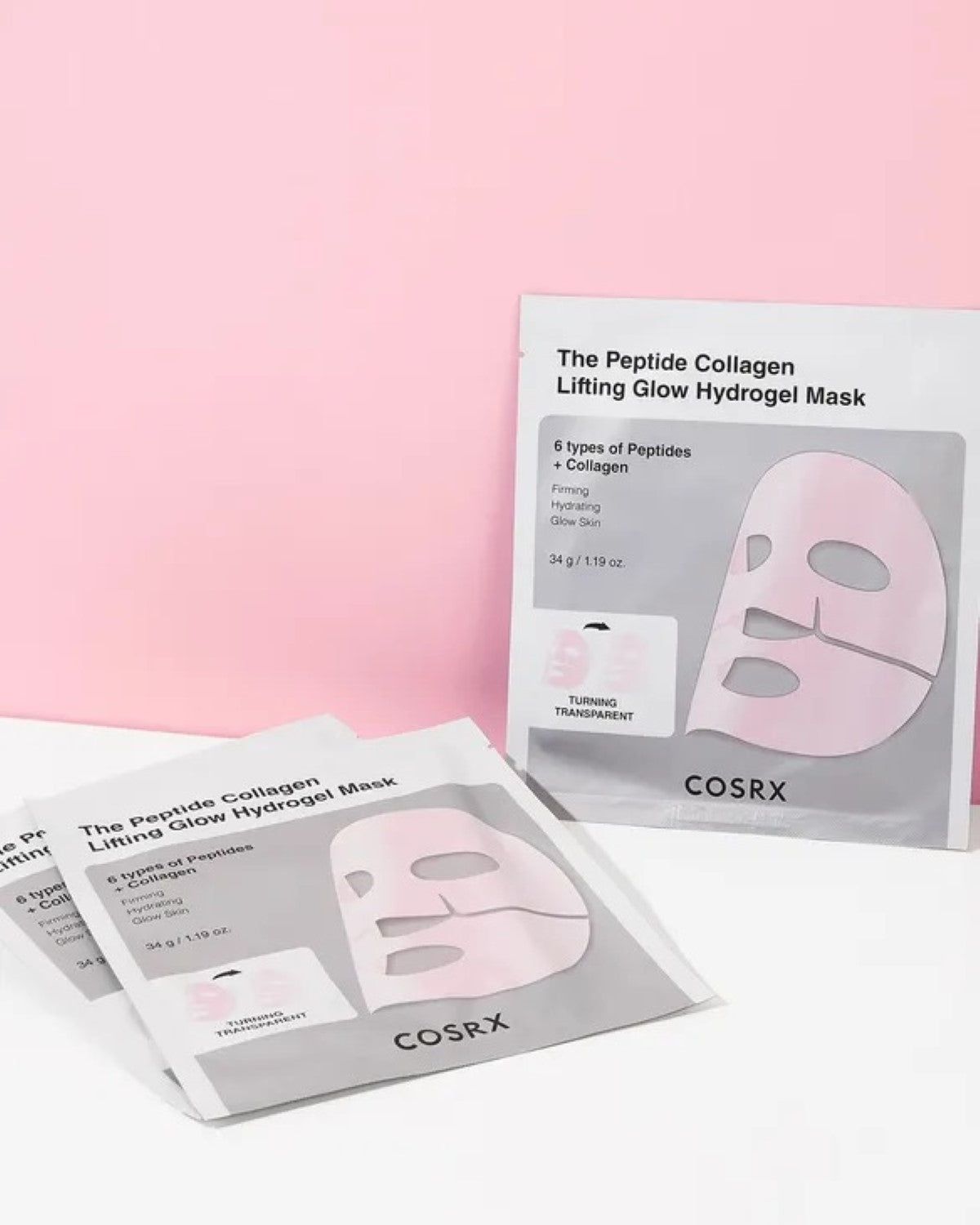COSRX The Peptide Masque Hydrogel Peptides Collagène Lifting Éclat 34g * 3