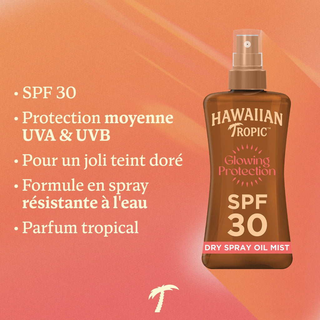 HAWAIIAN TROPIC Glowing Protection Spray huile solaire SPF 30 - 200 ml