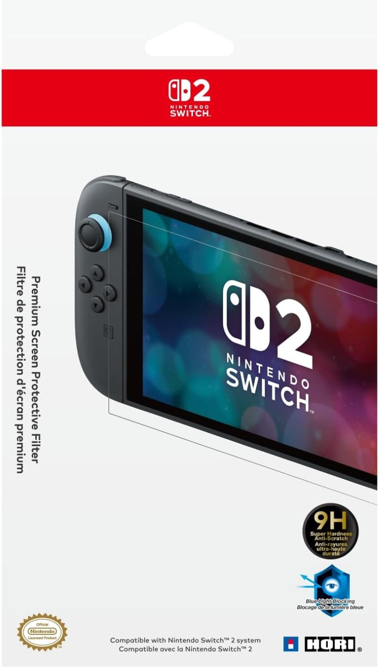 HORI Film de protection de qualité transparent pour Switch 2
