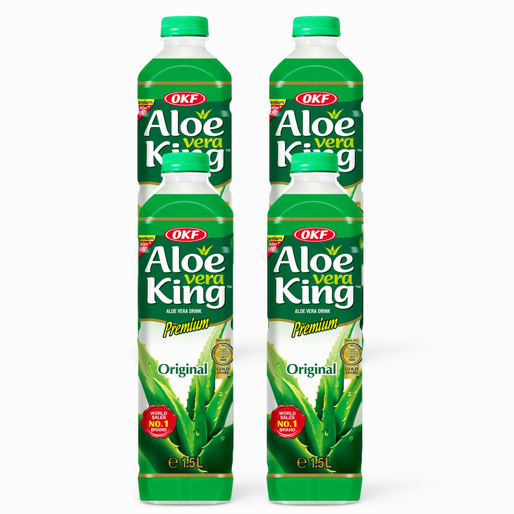 OKF King boisson à l'aloe vera - 1,5 L ( Lot de 4)