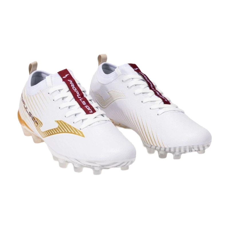 JOMA Chaussures de football Propulsion Cup, sol ferme (FG), blanc, 40.5