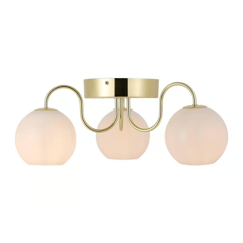 Plafonnier FRANCA métal laiton IP20 E14 - Nordlux, Intérieur