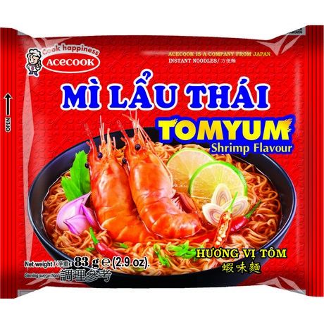 Acecook Nouilles instantanées tom yum aux crevettes MLT 83 g