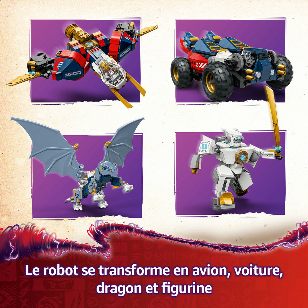 LEGO Ninjago 71834 Le robot ultra combo de Zane