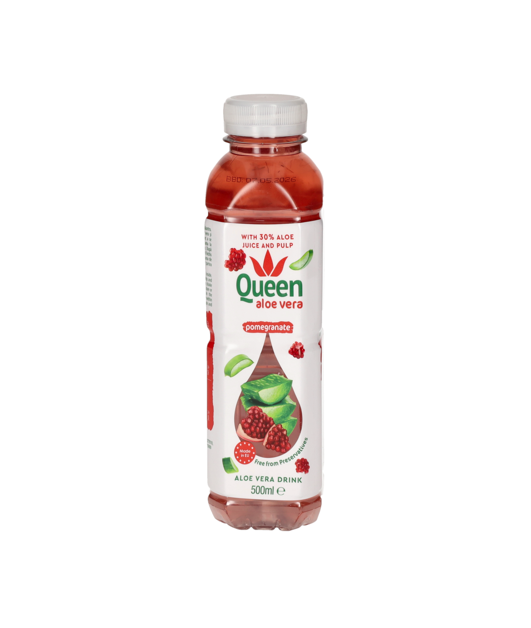 QUEEN Boisson à l'aloe vera et grenade - 500 ml
