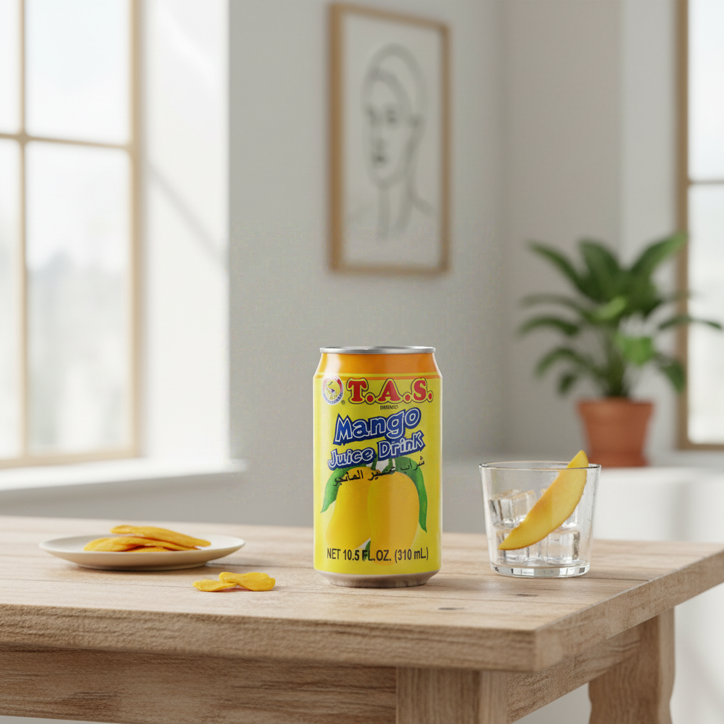 T.A.S. Boisson au jus de mangue en canette 310 ml