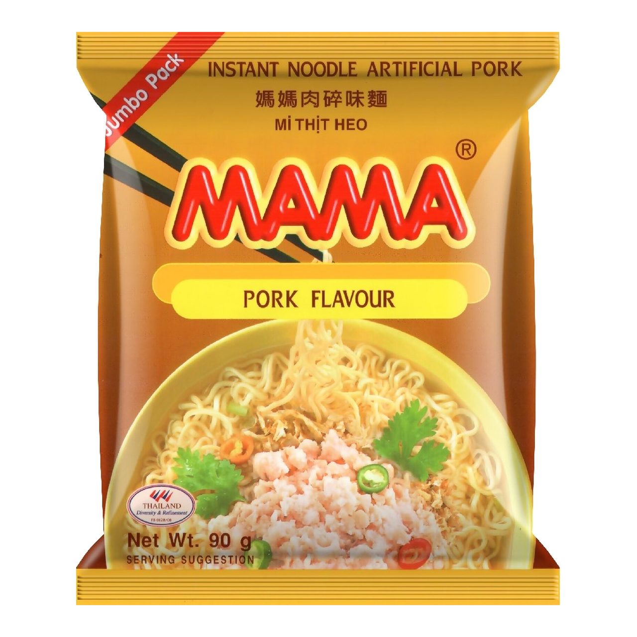 MAMA Nouilles instantanées saveur porc 90 g