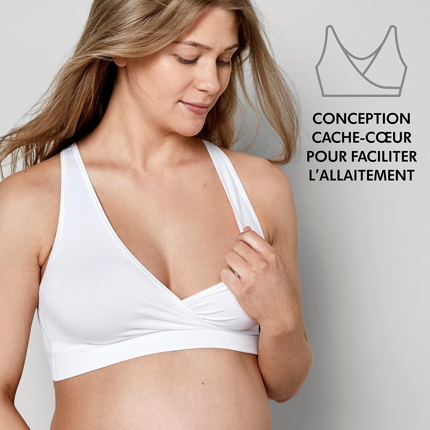 MEDELA Keep Cool - Brassière d'allaitement, blanc, taille L