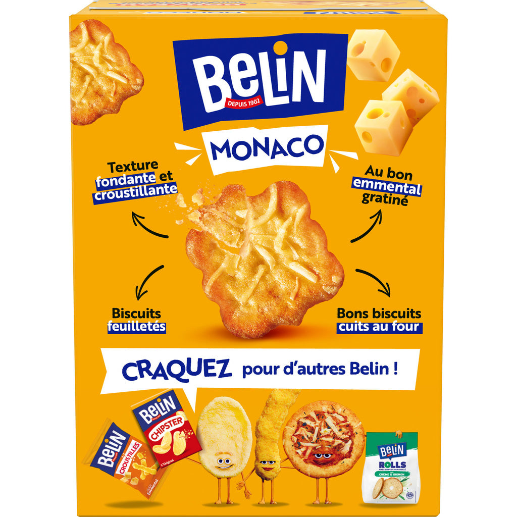 BELIN Crackers Monaco emmental - 110 g