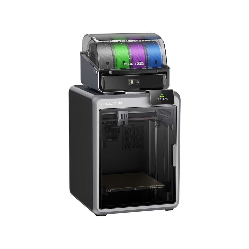 Creality K2 Combo Imprimante 3D multicolore CFS, vitesse max 600 mm/s avec nivellement automatique intelligent & caméra AI - Volume d'impression 260 x 260 x 260 mm
