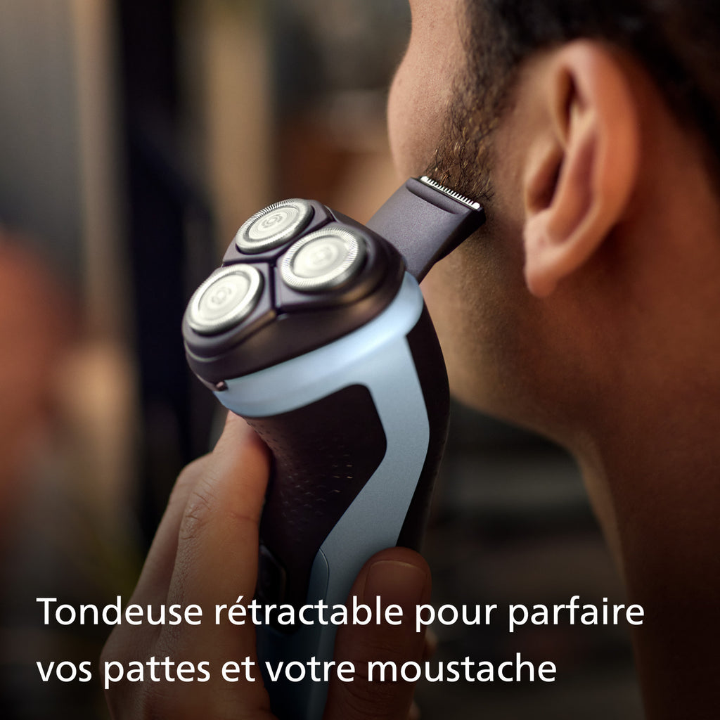 Philips Series 3000X X3053/00 - Rasoir Électrique Homme Wet & Dry - Technologie SkinProtect - 27 Lames PowerCut - Bleu