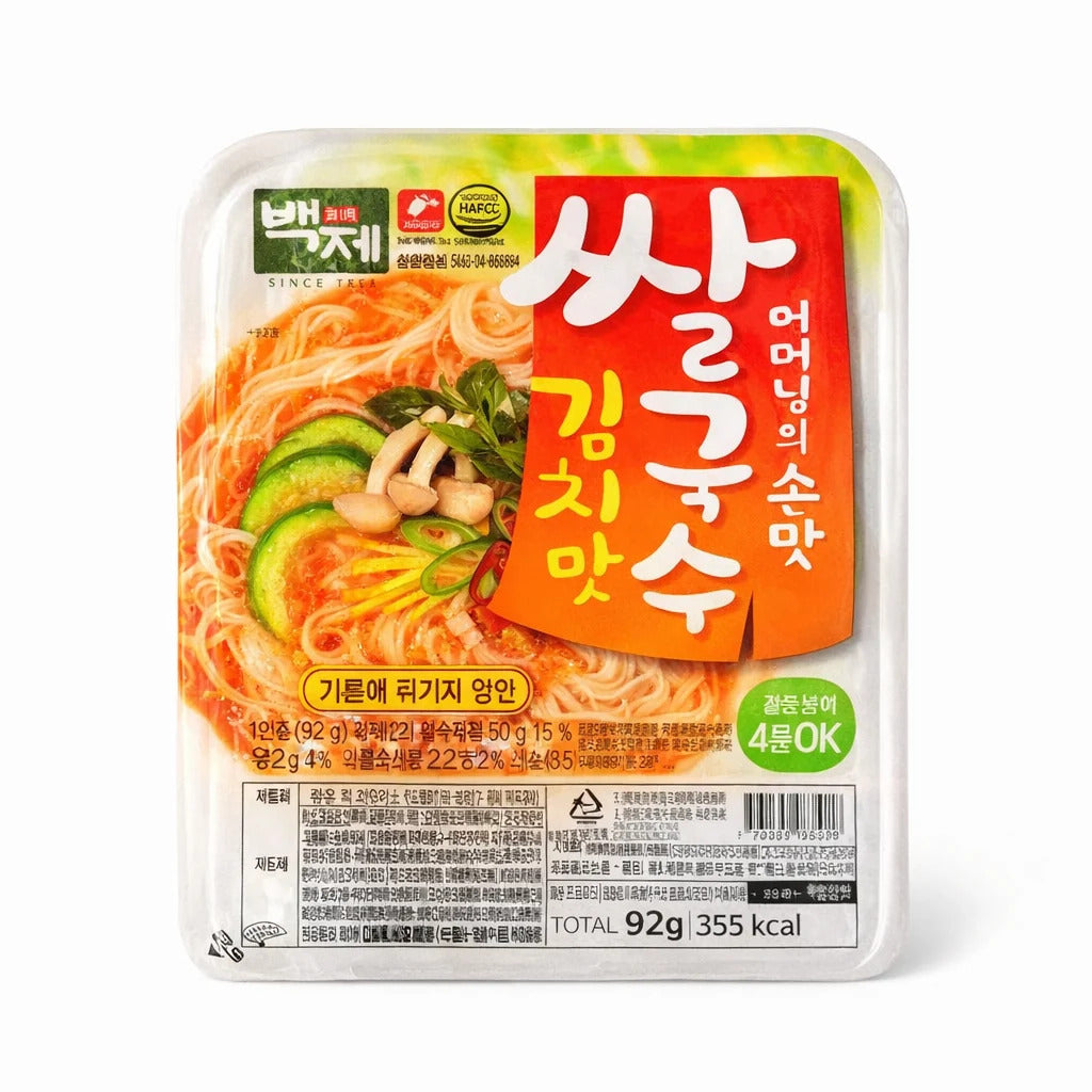 BAEKJE Nouilles de Riz Saveur Kimchi 92g
