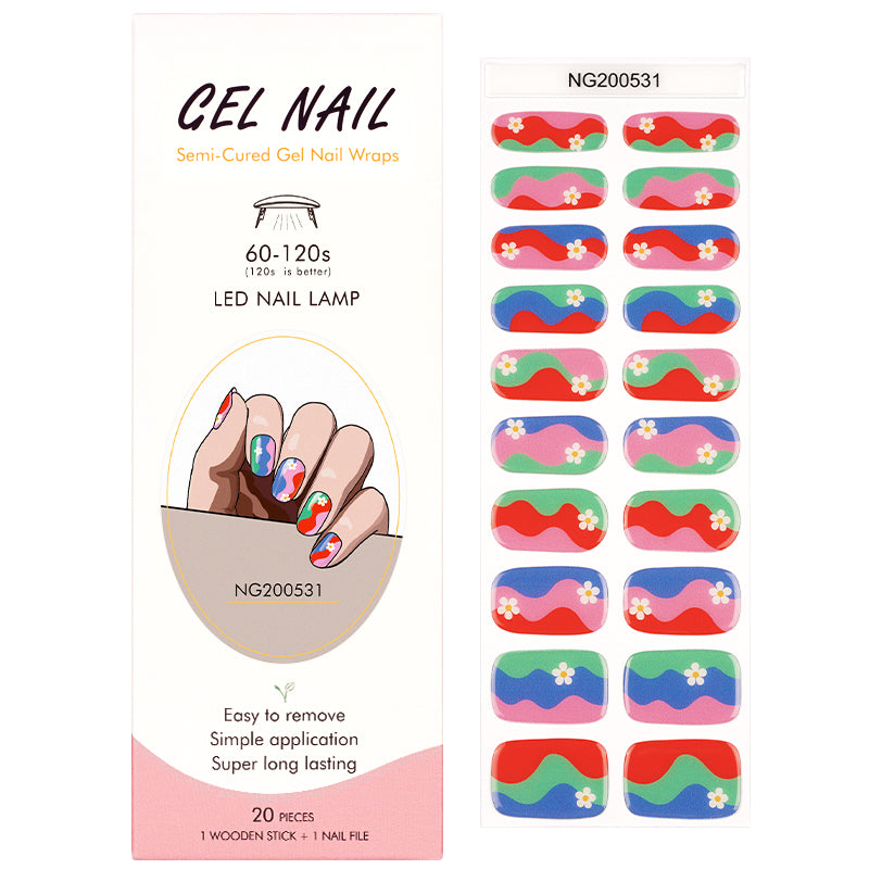 MeoMagic 14-247 Autocollants gels pour ongles - 20 pièces