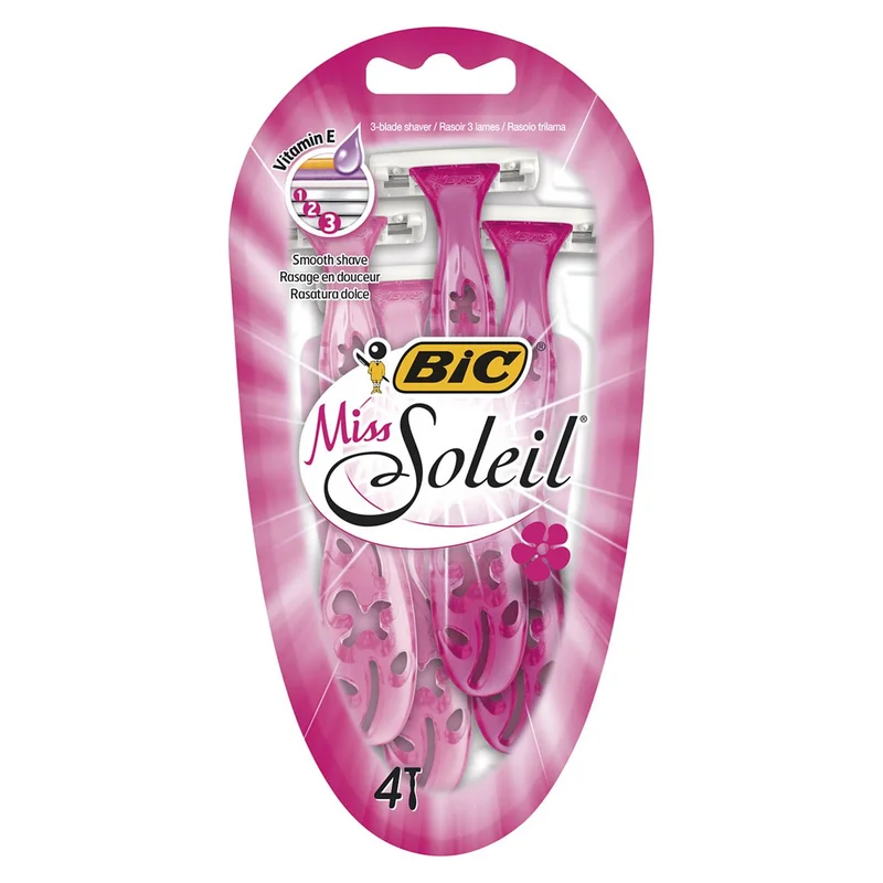 BIC Rasoirs jetables pour femmes Miss Soleil édition spéciale lot de 4