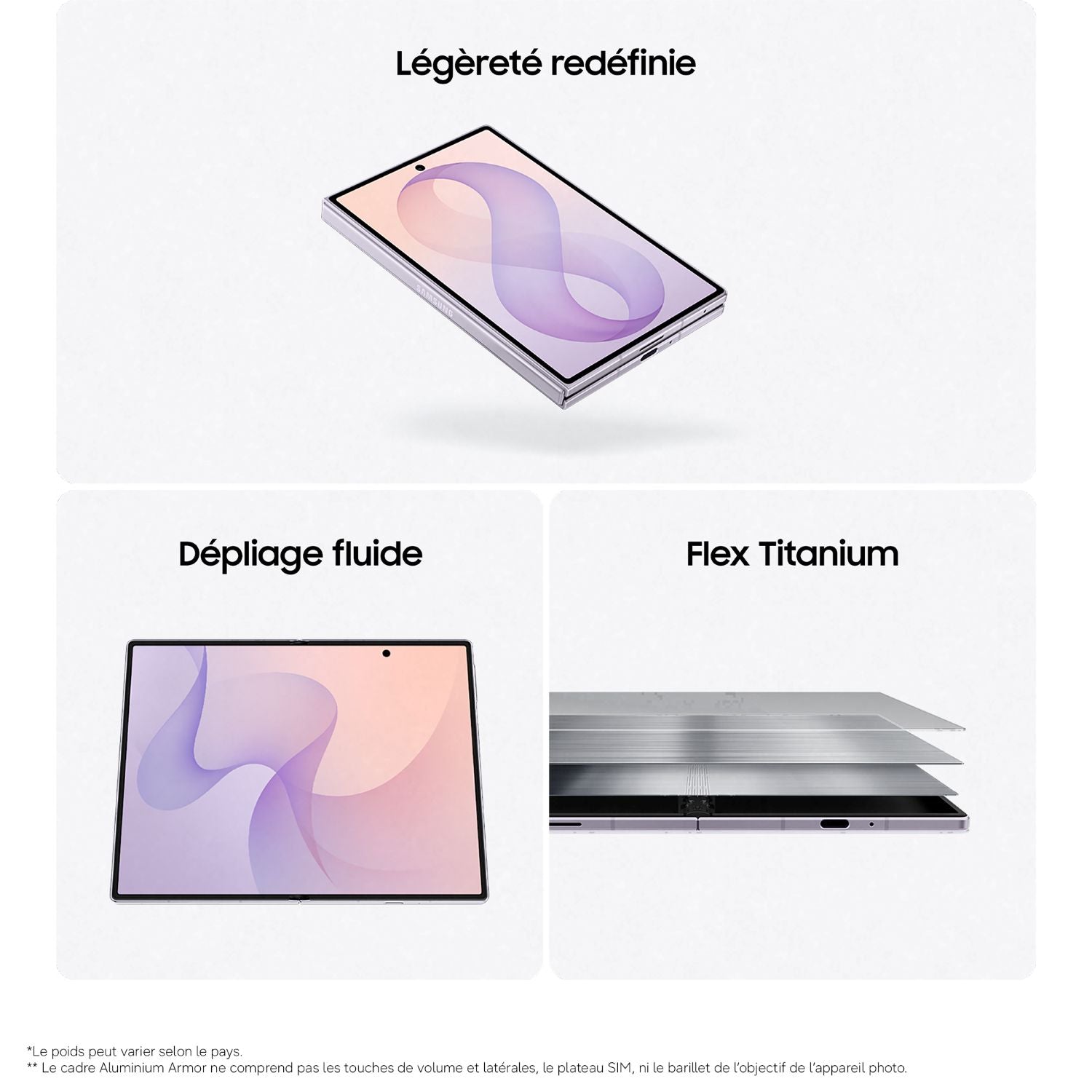 Galaxy Z Fold 8 Lavande 256 Go