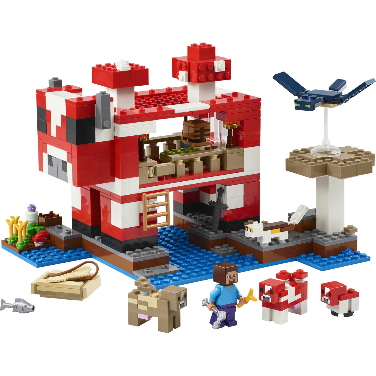 LEGO Minecraft Set de Construction de la Maison Mooshroom