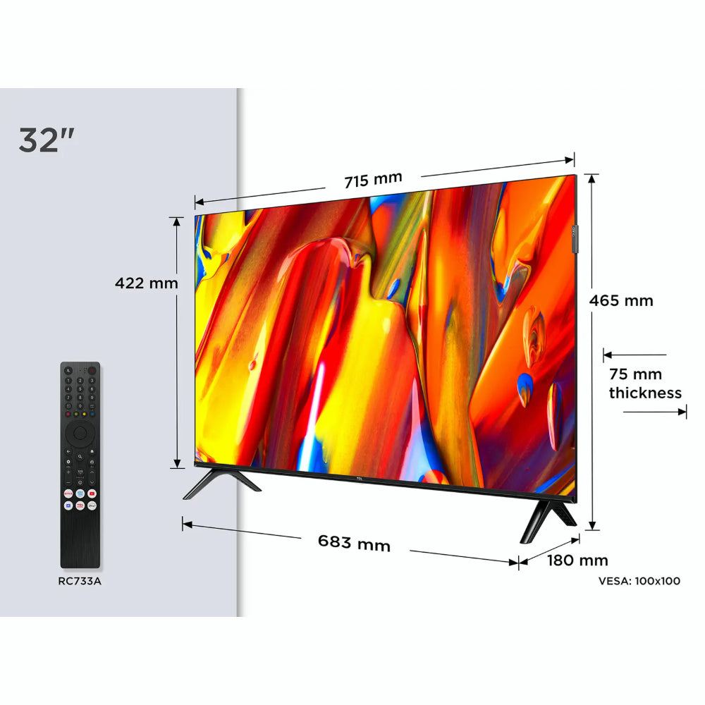 TCL 32V5C - 32 pouces - Full HD QLED - 2025