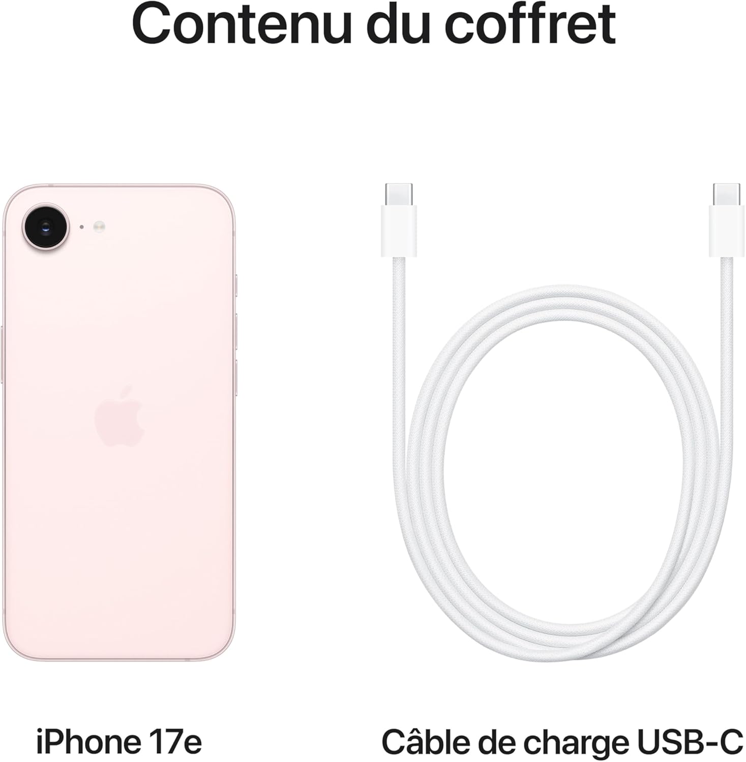 Apple iPhone 17e 256 Go - Rose pastel