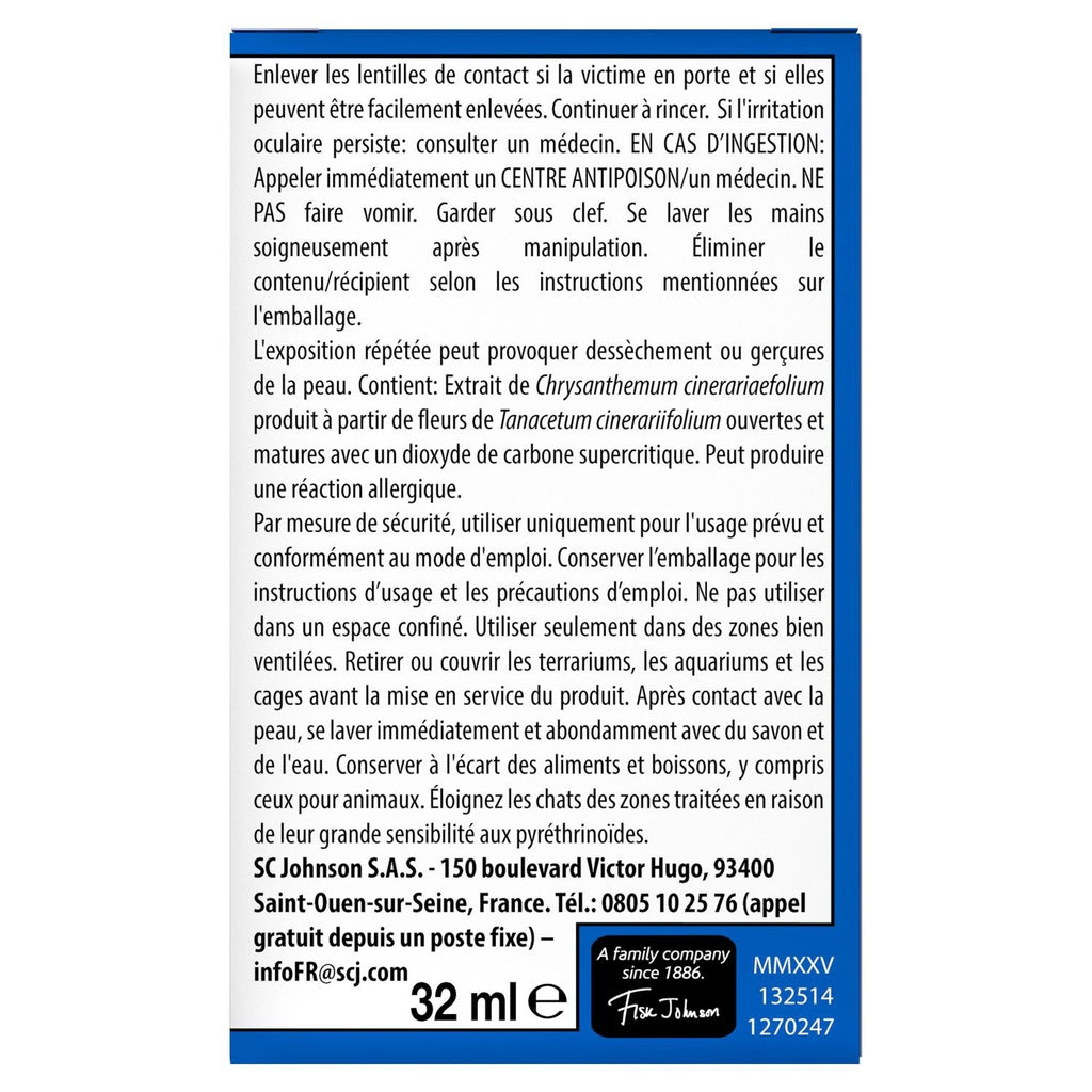Raid Max Recharge Répulsif Anti-moustiques Action Continue, Sans Parfum, 45 Nuits, 32 ml