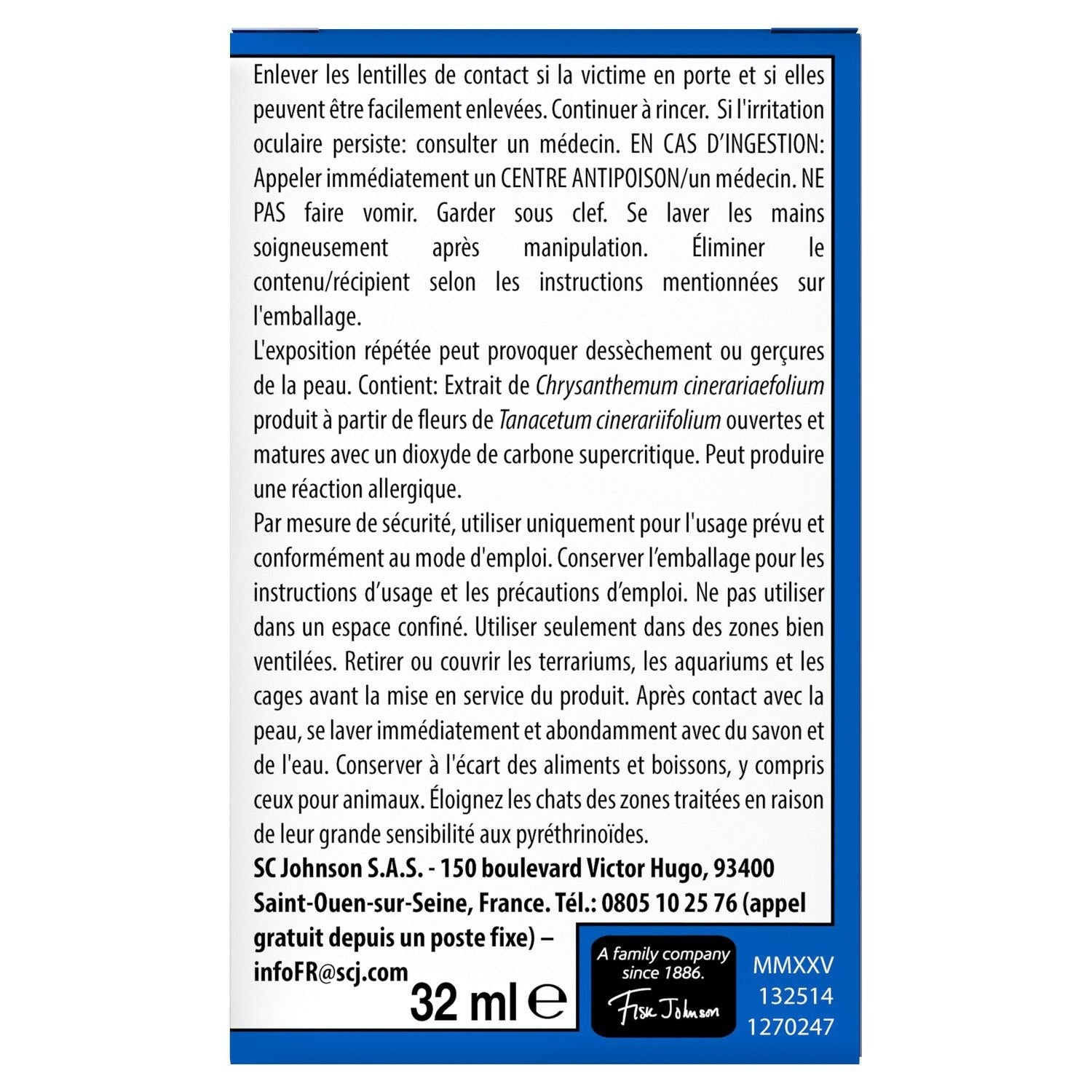 Raid Max Recharge Répulsif Anti-moustiques Action Continue, Sans Parfum, 45 Nuits, 32 ml