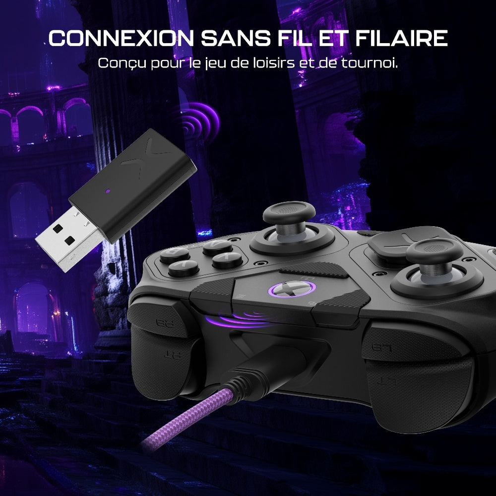 Turtle Beach Victrix Pro BFG Reloaded Manette esport modulaire Sans fil - Gâchettes à effet Hall & Sticks Anti-Drift & Module Fightpad 6 boutons - Xbox Series X|S