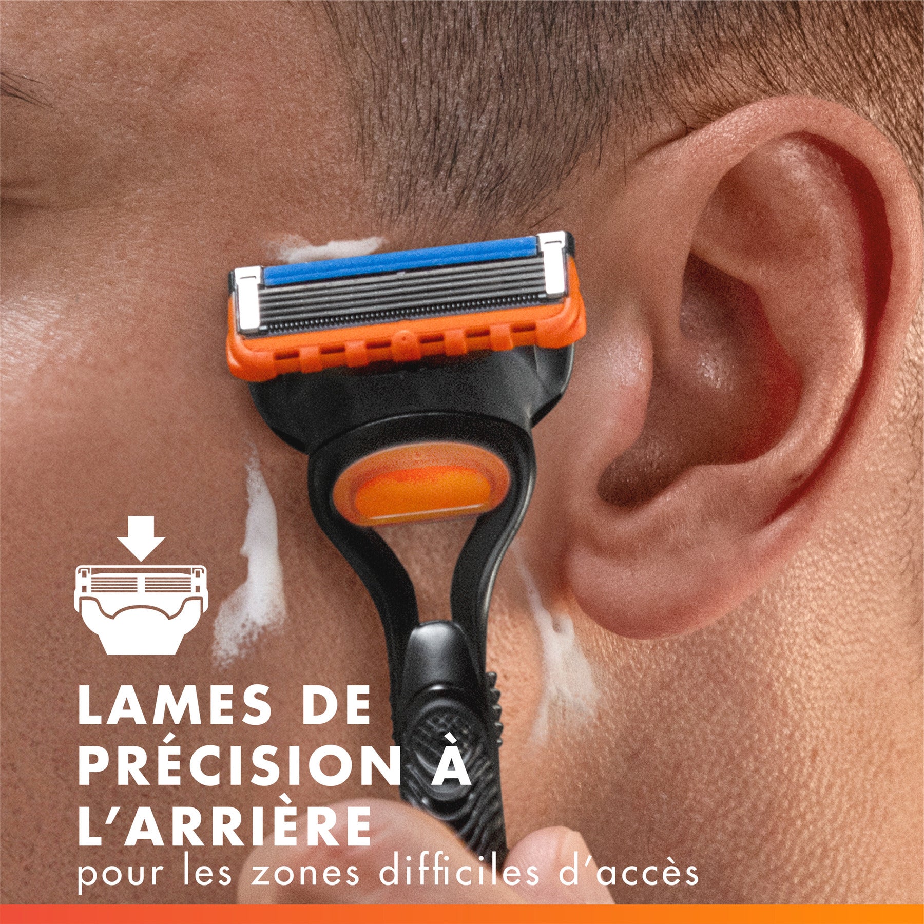 Gillette Lames de Rasoir Homme Fusion 5, Pack de 6 | Recharges Longue Durée en Acier Inoxydable, Bande Lubrifiante, Micro-Lamelles, 1 Rechange Jusqu’à 20 Rasages