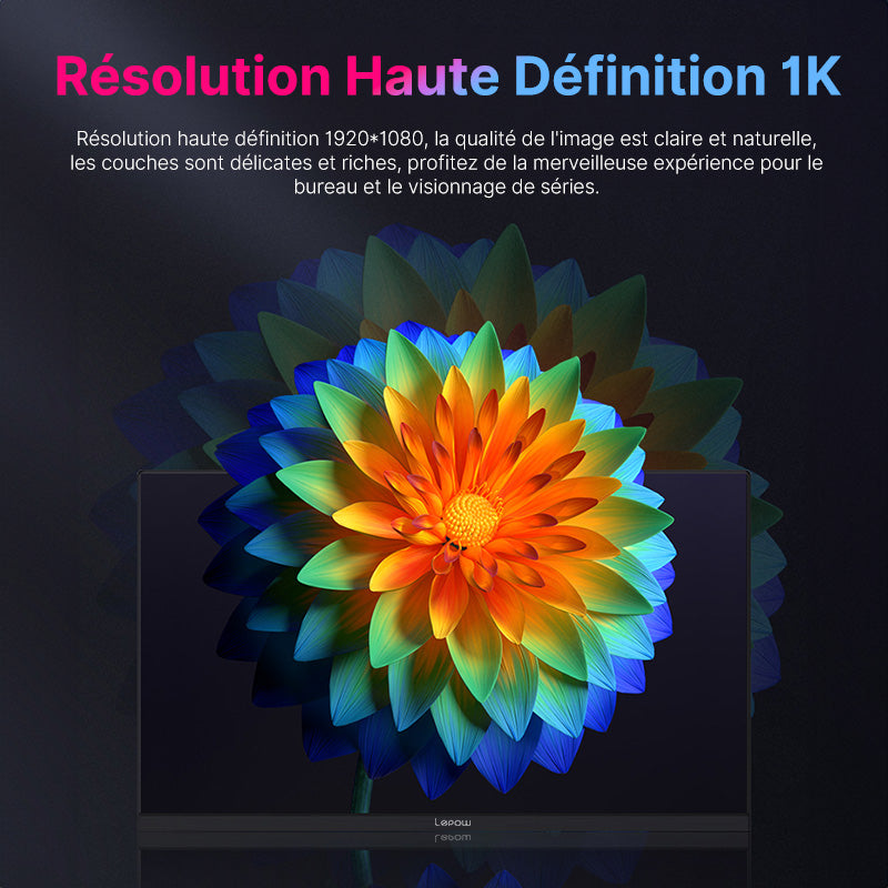 LEPOW Moniteur de bureau 27" avec taux de rafraichissement 100 Hz