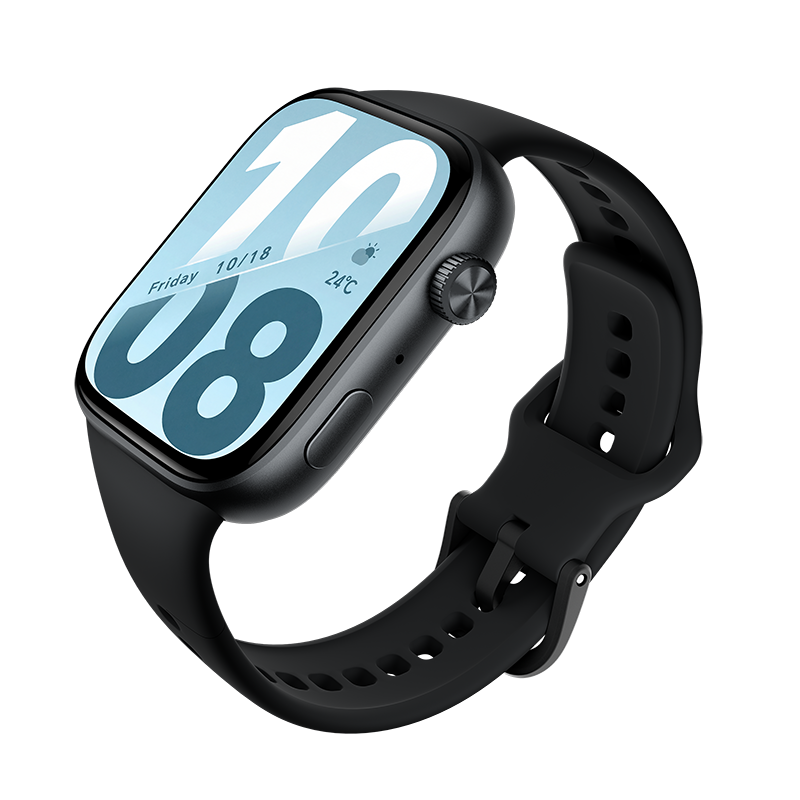 HONOR Watch X5i, 8 Mo + 128 Mo, Noir, Autonomie longue durée de 21 jours, Scanner de santé, Bracelet en silicone