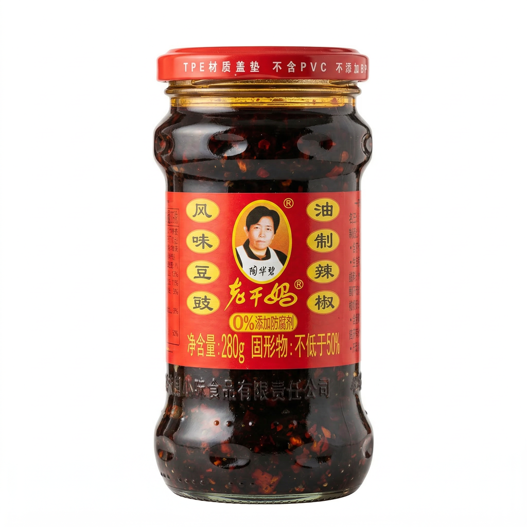 Lao Gan Ma Haricots noirs fermentés à l'huile pimentée - 280 g