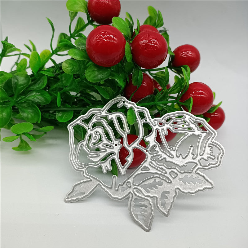 Fleurs de Rose Dies de Découpe en Métal, Fleurs de Rose Dies de Gaufrage Masques DIY Fêtes de Loisirs Créatifs Dies de Découpe pour Cartes de Gaufrage DIY Création de Cartes Papier