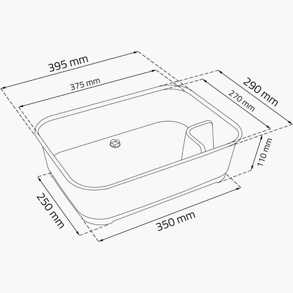 CURVER Egouttoir ESSENTIALS 9 assiettes 39.1 x 29.0 x 10.9 cm
