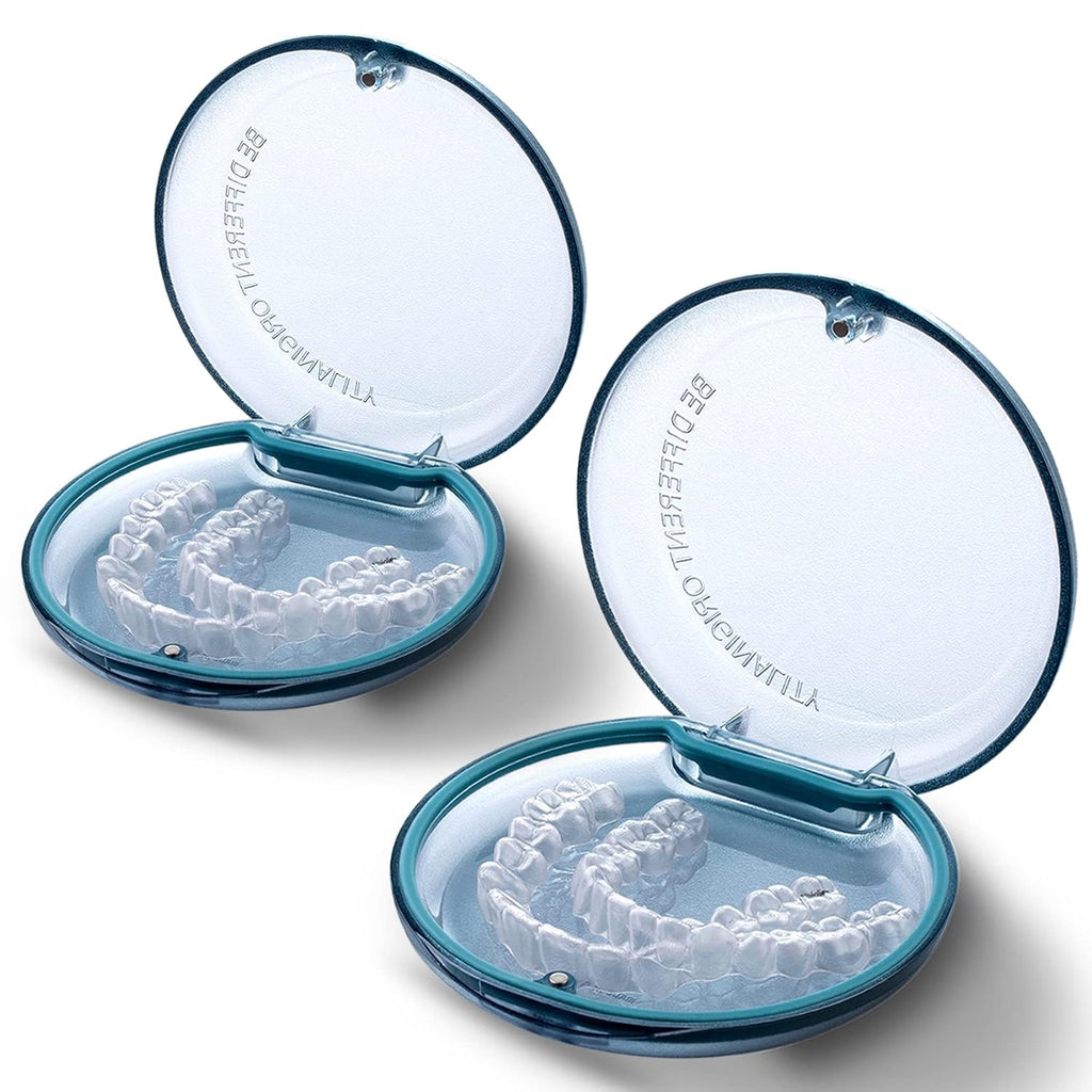 GAONLY Lot de 2 étuis pour appareils de contention, compatibles Invisalign, support fin pour protège-dents et aligneurs