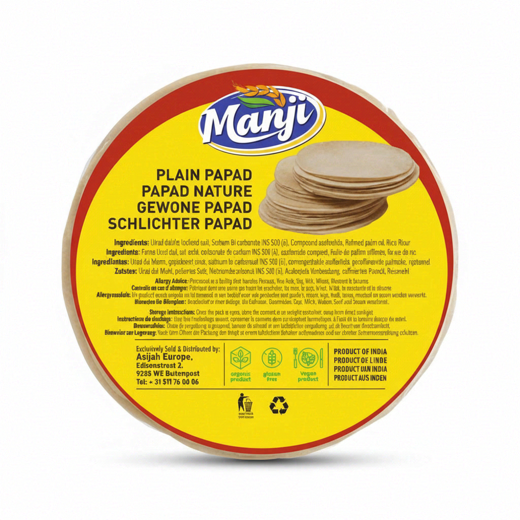 Papad Madras goût nature 100 g