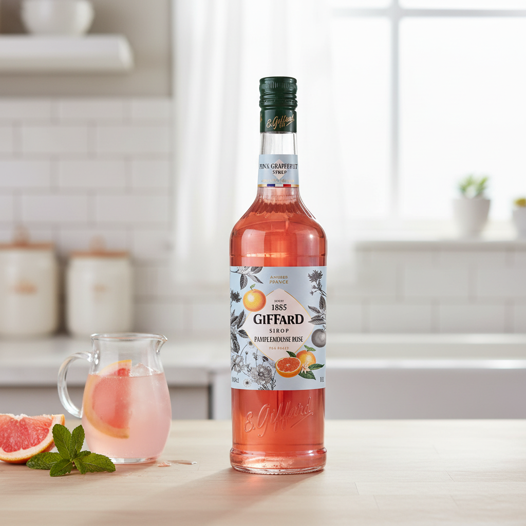 GIFFARD Sirop pamplemousse rose pur sucre - 1 L