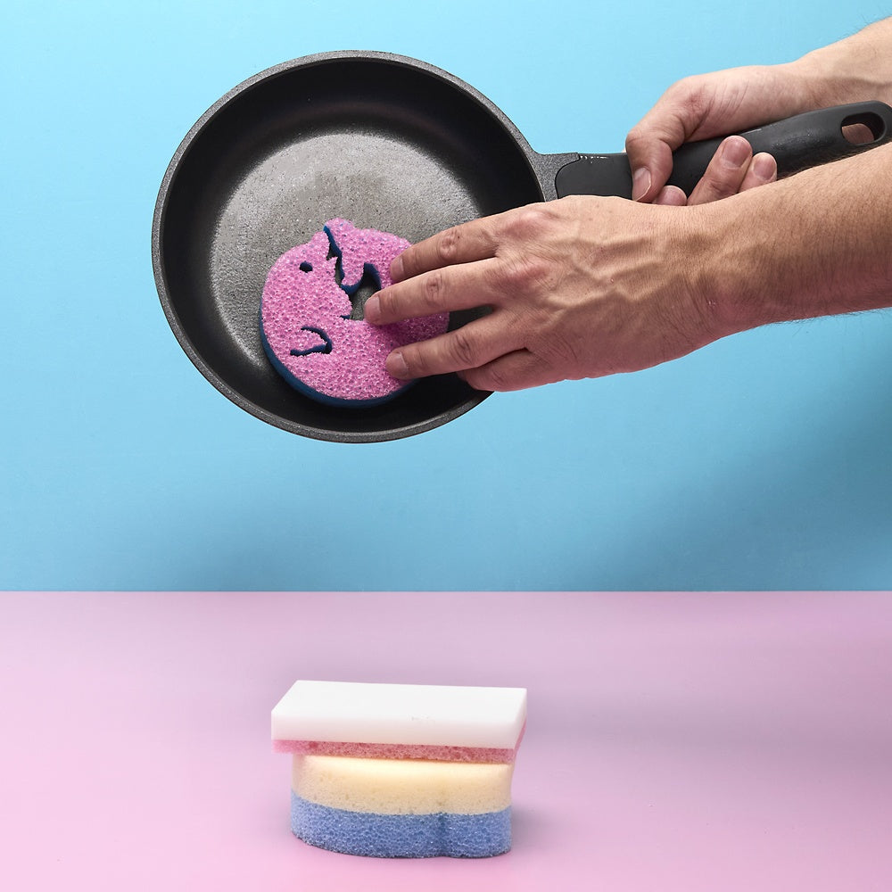 JE CHERCHE UNE IDEE Éponge À Récurer Dauphin Multifonction En Cellulose