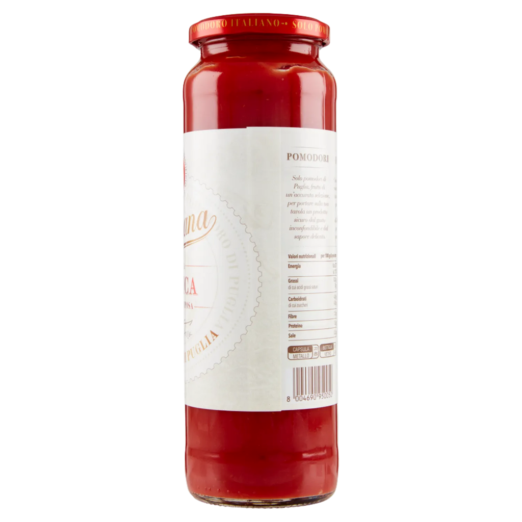 La Molisana Purée de tomates rustique 100 % italienne (Tomates cultivées dans les Pouilles) 690 g