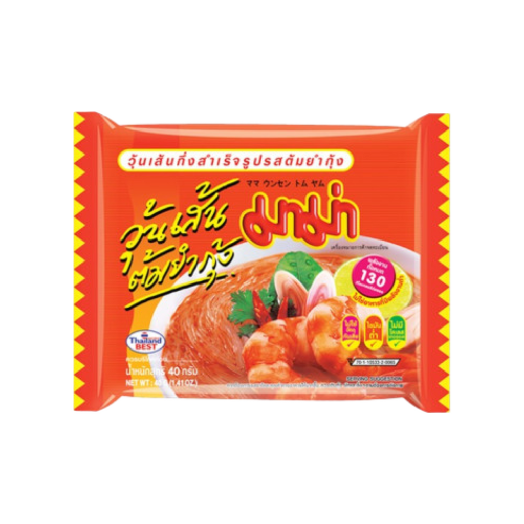 MAMA Vermicelles de Haricot Mungo Tom Yum Kung 40 g