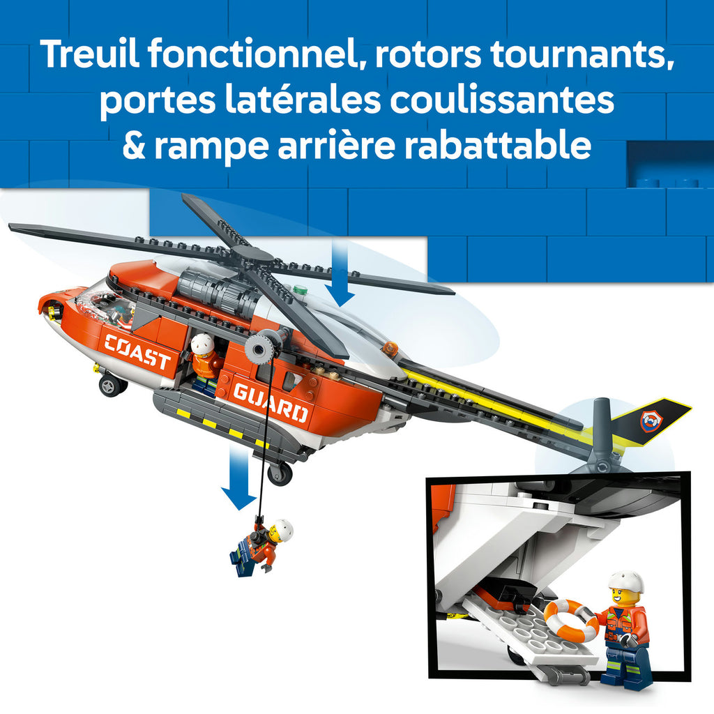 LEGO City 60503 L'hélicoptère des garde-côtes