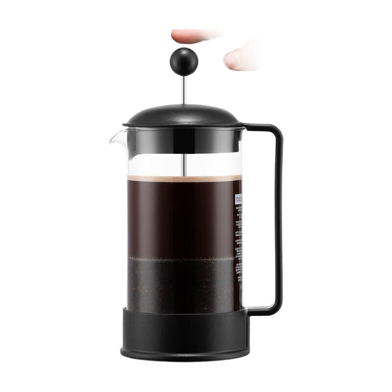 Bodum Brazil Cafetière à piston 1 L - 8 tasses - Noir