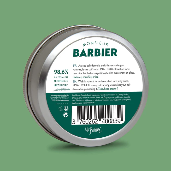 MONSIEUR BARBIER - Cire Coiffante Final Touch - 75ml