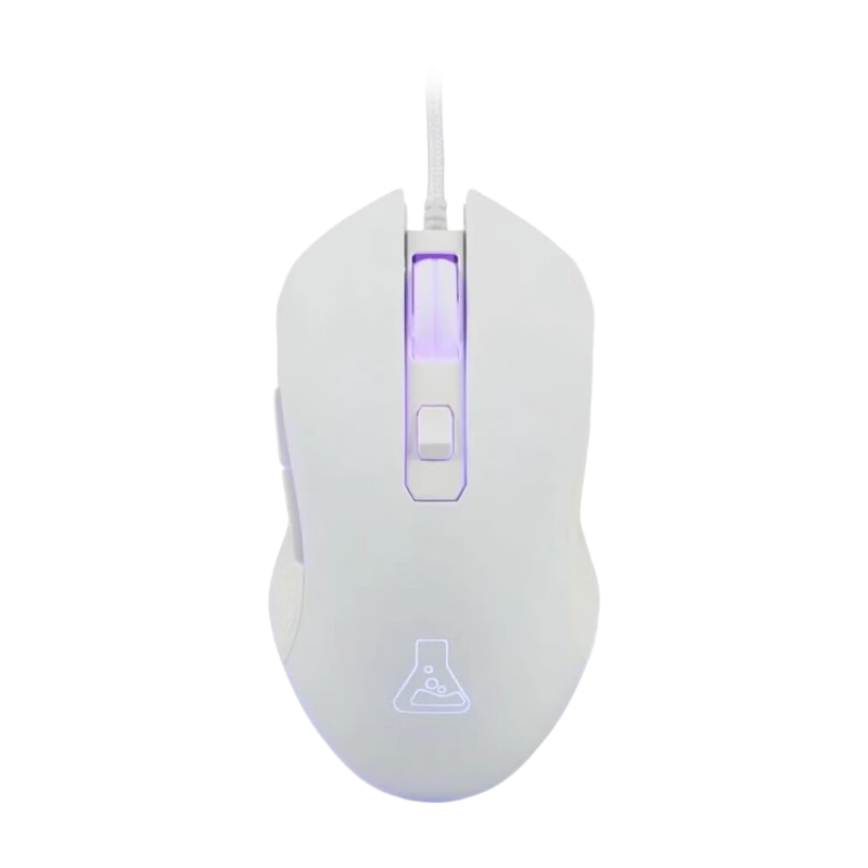THE G-LAB KULT-HELIUM Souris Gaming Filaire - 6400 DPI, 6 Boutons - Blanc