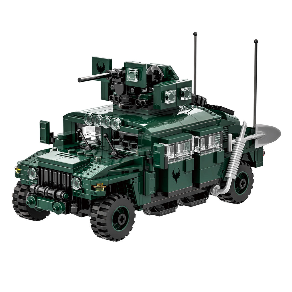 WANGE M1151 Véhicule de transport d'armement amélioré 518 pièces Ensemble de blocs de construction Pour constructeurs amateurs