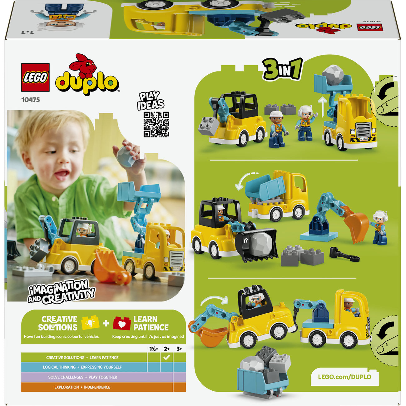 LEGO DUPLO 10475 Les véhicules de chantier 3-en-1