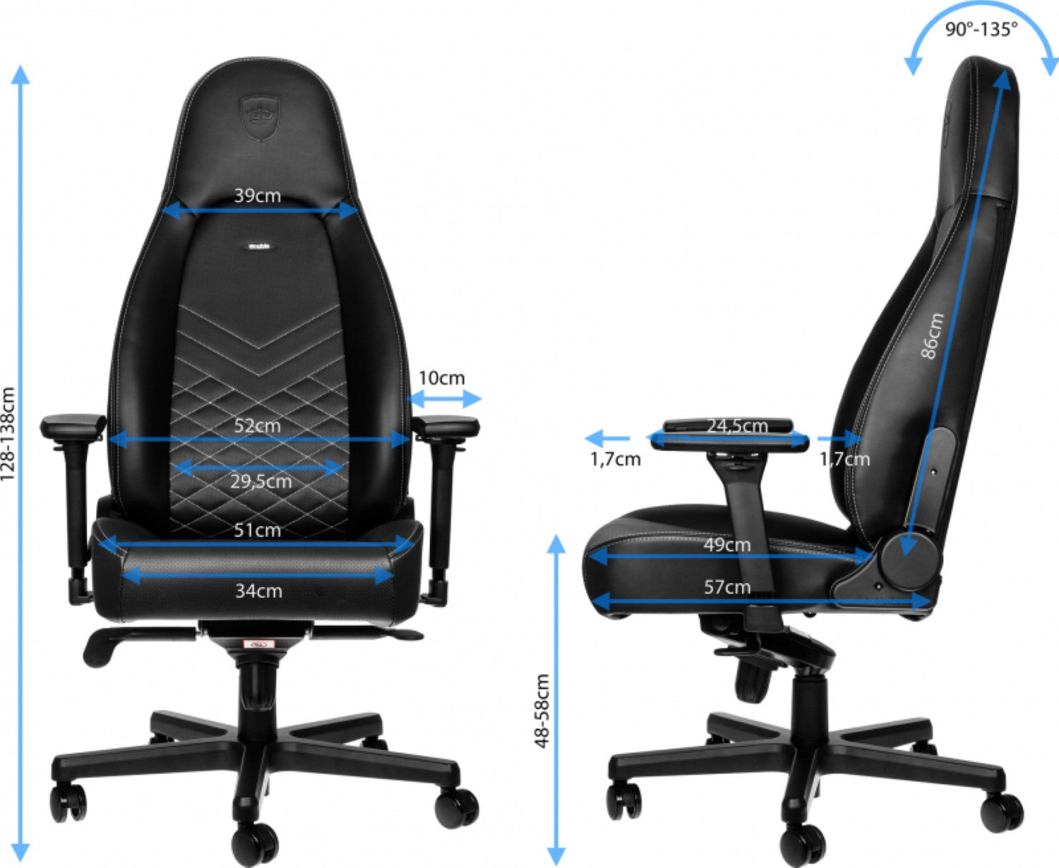 Fauteuil Noblechairs Icon - Noir